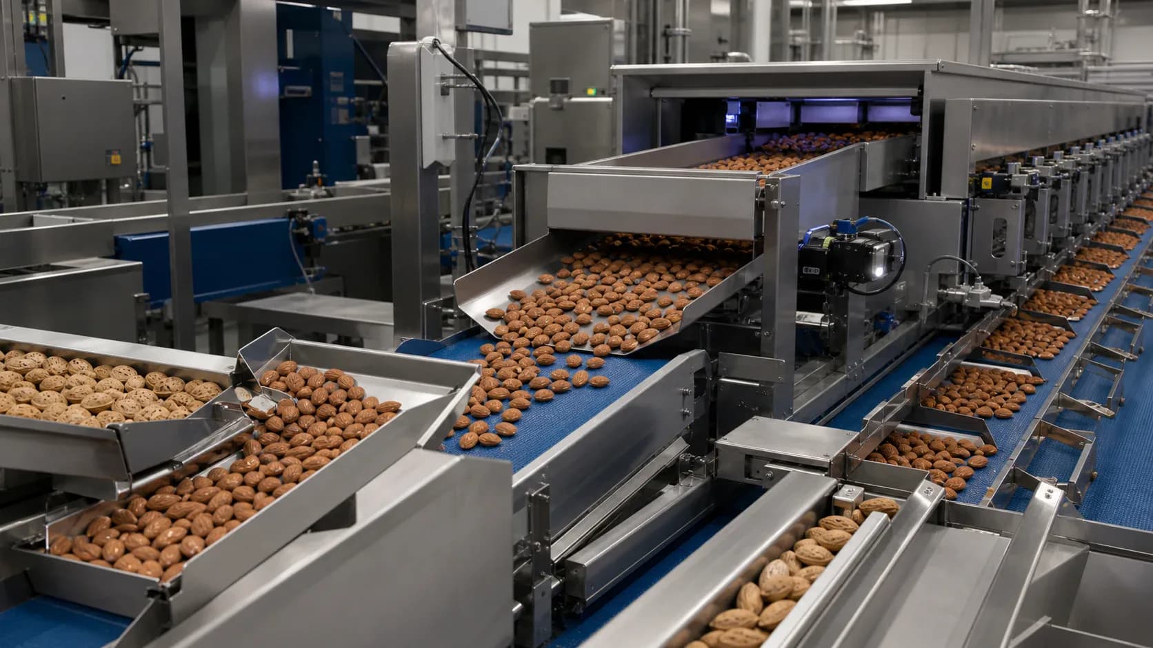 Nuts handled in agricultural production